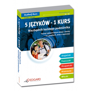 5 języków - 1 kurs Niezbędnik każdego podróżnika (Książka + CD mp3) 5 języków - 1 kurs Niezbędnik każdego podróżnika (Książka + CD mp3)