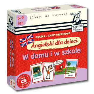 Kapitan Nauka Angielski dla dzieci W domu i w szkole (Książka + 104 karty obrazkowe + płyta CD) Kapitan Nauka Angielski dla dzieci W domu i w szkole (Książka + 104 karty obrazkowe + płyta CD)