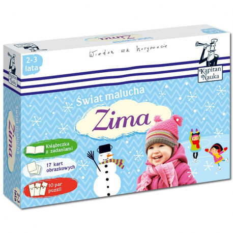 Kapitan Nauka Świat malucha Zima 2-3 lata (książka + karty obrazkowe + puzzle) Kapitan Nauka Świat malucha Zima 2-3 lata (książka + karty obrazkowe + puzzle)