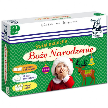 Kapitan Nauka Świat malucha Boże Narodzenie 2-3 lata (książka + karty obrazkowe + puzzle) Kapitan Nauka Świat malucha Boże Narodzenie 2-3 lata (książka + karty obrazkowe + puzzle)