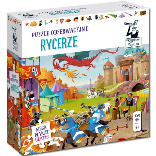 Kapitan Nauka. Puzzle obserwacyjne Rycerze 6 + Kapitan Nauka. Puzzle obserwacyjne Rycerze 6 +