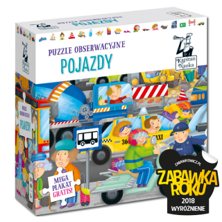 Kapitan Nauka. Puzzle obserwacyjne Pojazdy 6+ Kapitan Nauka. Puzzle obserwacyjne Pojazdy 6+