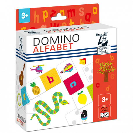 Kapitan Nauka. Domino obrazkowe Alfabet 3+ Kapitan Nauka. Domino obrazkowe Alfabet 3+