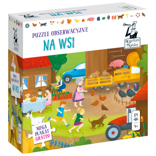 Puzzle obserwacyjne Na wsi 4+ Puzzle obserwacyjne Na wsi 4+