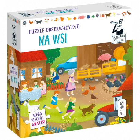 Puzzle obserwacyjne Na wsi 4+ Puzzle obserwacyjne Na wsi 4+