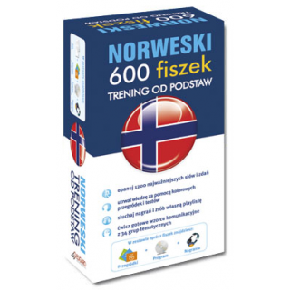 Norweski 600 fiszek Trening od podstaw +CD (600 fiszek + CD-ROM z programem Fiszki mp3 i nagraniami MP3 + Kolorowe przegródki) Norweski 600 fiszek Trening od podstaw +CD (600 fiszek + CD-ROM z programem Fiszki mp3 i nagraniami MP3 + Kolorowe przegródki)