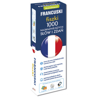 FRANCUSKI fiszki 1000 najważniejszych słów i zdań + CD (1000 fiszek + CD-ROM z programem i nagraniami) FRANCUSKI fiszki 1000 najważniejszych słów i zdań + CD (1000 fiszek + CD-ROM z programem i nagraniami)
