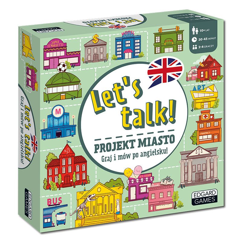 Let’s talk. Projekt Miasto. Gra do nauki angielskiego | Graj i mów po angielsku! Edgard Games
