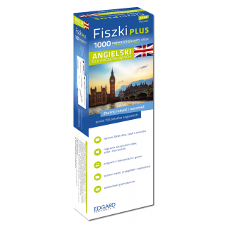 Angielski Fiszki PLUS 1000 najważniejszych słów dla początkujących + CD (1000 fiszek + CD-ROM z programem i nagraniami MP3 + Kolorowe przegródki + etui) Angielski Fiszki PLUS 1000 najważniejszych słów dla początkujących + CD (1000 fiszek + CD-ROM z programem i nagraniami MP3 + Kolorowe przegródki + etui)