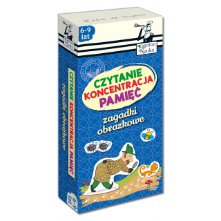 Kapitan Nauka. Zagadki obrazkowe. Czytanie Koncentracja Pamięć 6-9 lat Kapitan Nauka. Zagadki obrazkowe. Czytanie Koncentracja Pamięć 6-9 lat