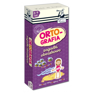 Kapitan Nauka Zagadki obrazkowe Ortografia 6-9 lat Kapitan Nauka Zagadki obrazkowe Ortografia 6-9 lat