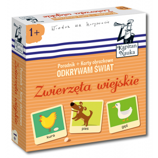 Kapitan Nauka. Odkrywam świat. Zwierzęta wiejskie 1+ ( poradnik + karty obrazkowe) Kapitan Nauka. Odkrywam świat. Zwierzęta wiejskie 1+ ( poradnik + karty obrazkowe)