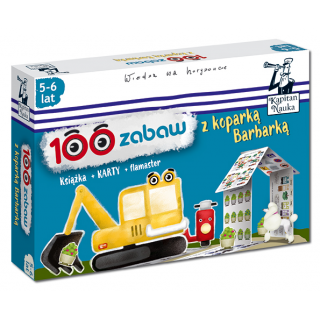 100 zabaw z koparką Barbarką 5-6 lat (Książka + 36 dwustronnych zmywalnych kart + flamaster) 100 zabaw z koparką Barbarką 5-6 lat (Książka + 36 dwustronnych zmywalnych kart + flamaster)