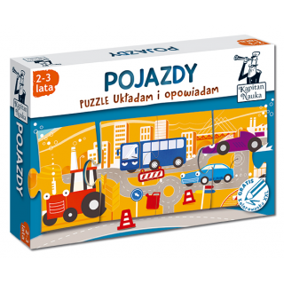 Kapitan Nauka. Puzzle Układam i opowiadam. Pojazdy 2-3 lata (10 elementów) Kapitan Nauka. Puzzle Układam i opowiadam. Pojazdy 2-3 lata (10 elementów)